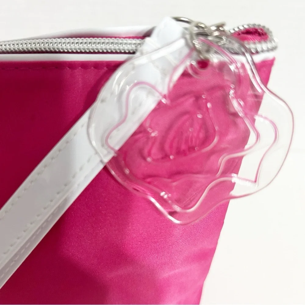 LANCOME I Love You To Paris Multicolor Travel Makeup Bag Zip Closure Fully Lined